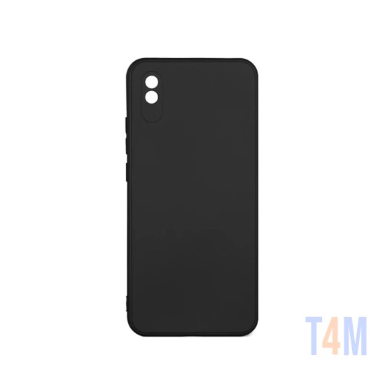 Capa de Silicone com Moldura de Câmera para Xiaomi Redmi 9a Preto